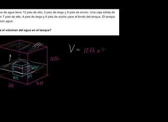 Ejemplo de problema escrito sobre volumen