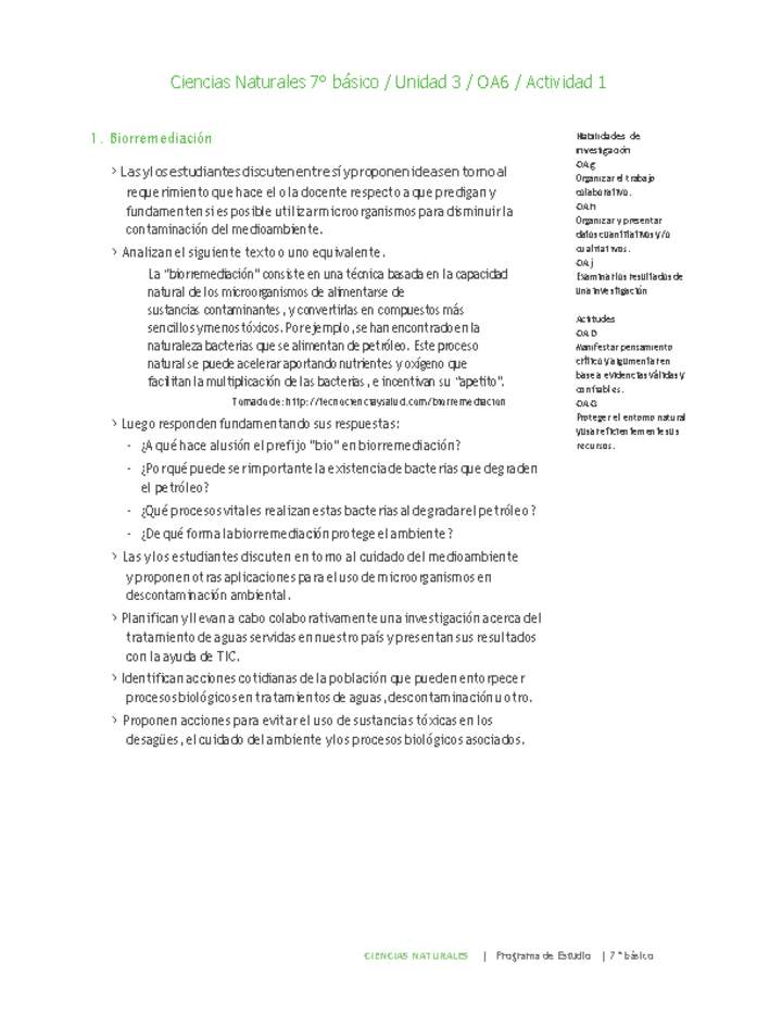 Ciencias Naturales 7° básico-Unidad 3-OA6-Actividad 1