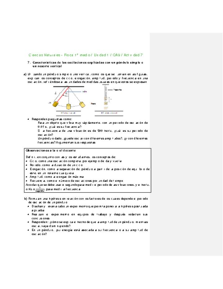 Ciencias Naturales 1 medio-Unidad 1-OA9-Actividad 7