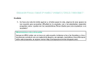 Educación Física 1 medio-Unidad 2-OA1;2-Actividad 7