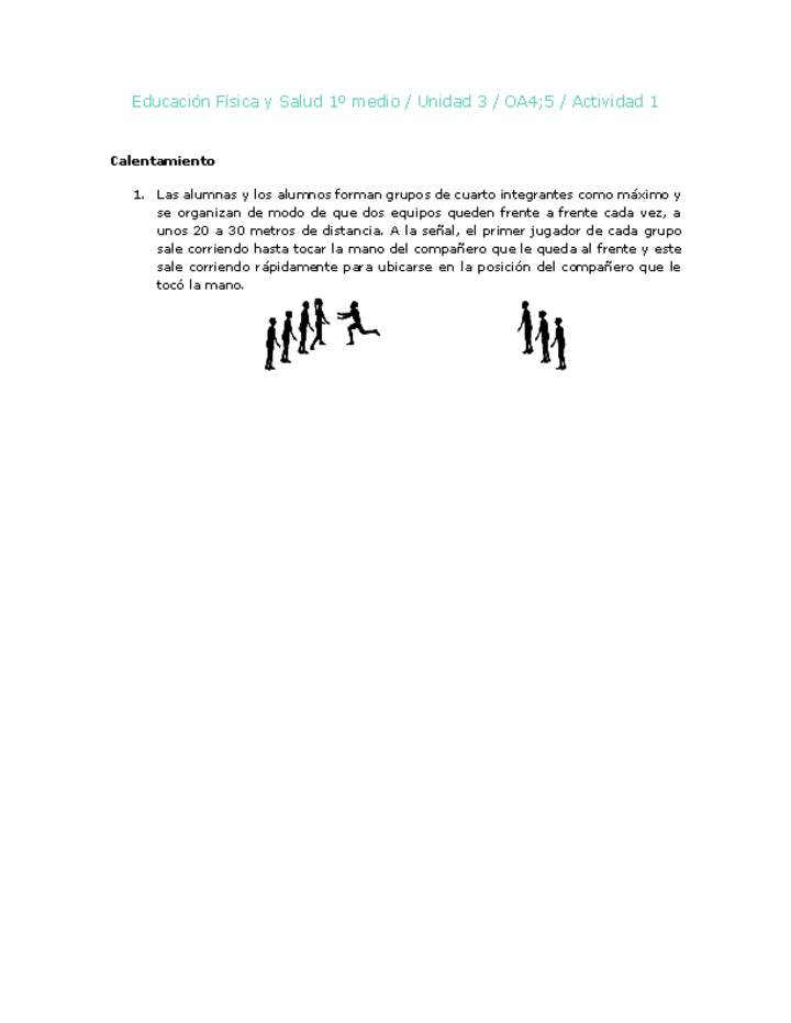 Educación Física 1 medio-Unidad 3-OA4;5-Actividad 1