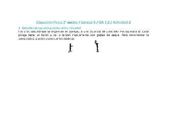 Educación Física 2 medio-Unidad 3-OA1;2-Actividad 8