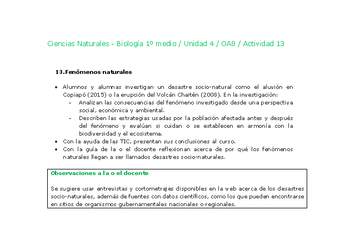 Ciencias Naturales 1 medio-Unidad 4-OA8-Actividad 13