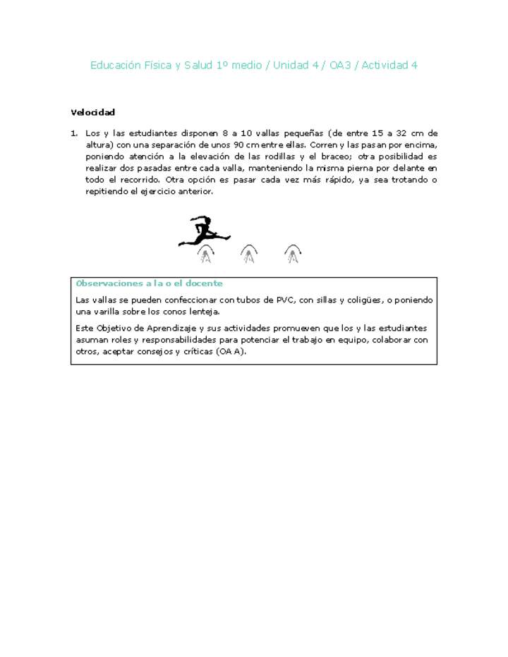 Educación Física 1 medio-Unidad 4-OA3-Actividad 4