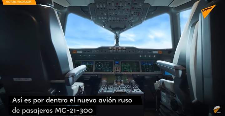 Visita virtual al interior del nuevo avión de pasajeros ruso MC-21-300.