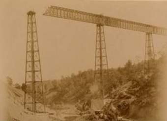 Construcción viaducto del Malleco