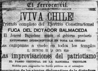 Diario fin Guerra Civil 1891