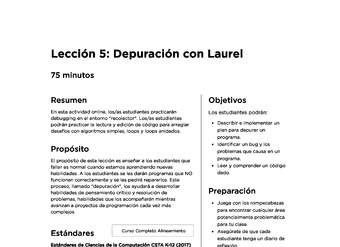 Lección 5: Depuración con Laurel