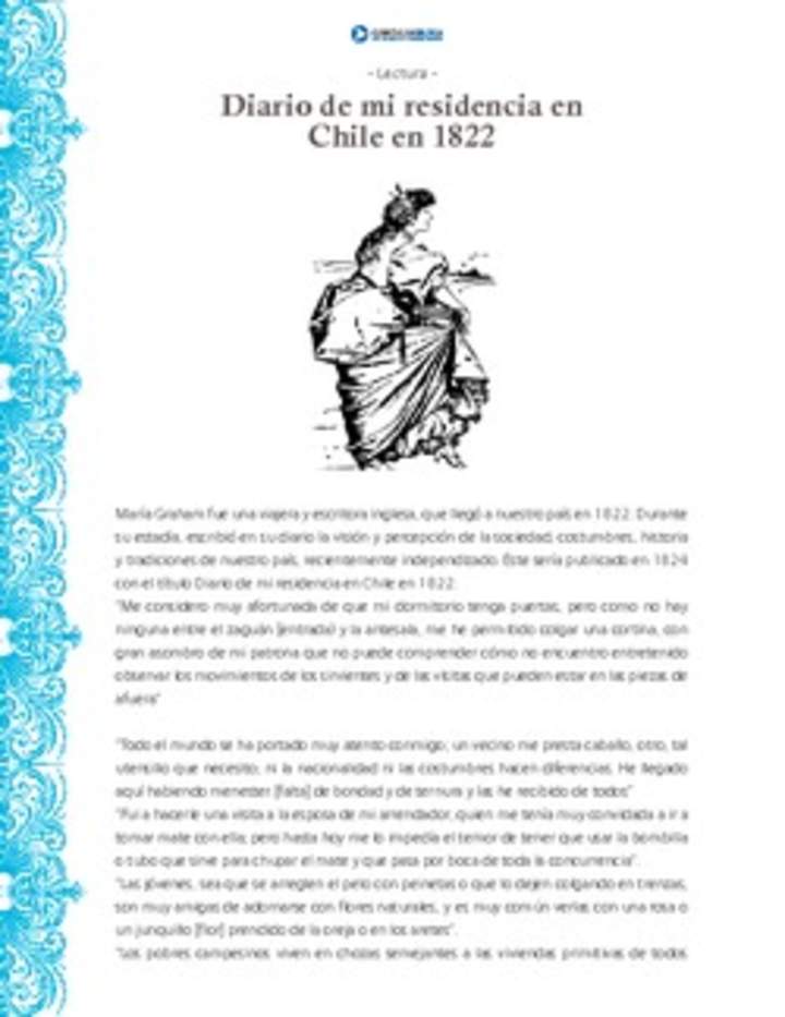 Diario de mi residencia en Chile en 1822