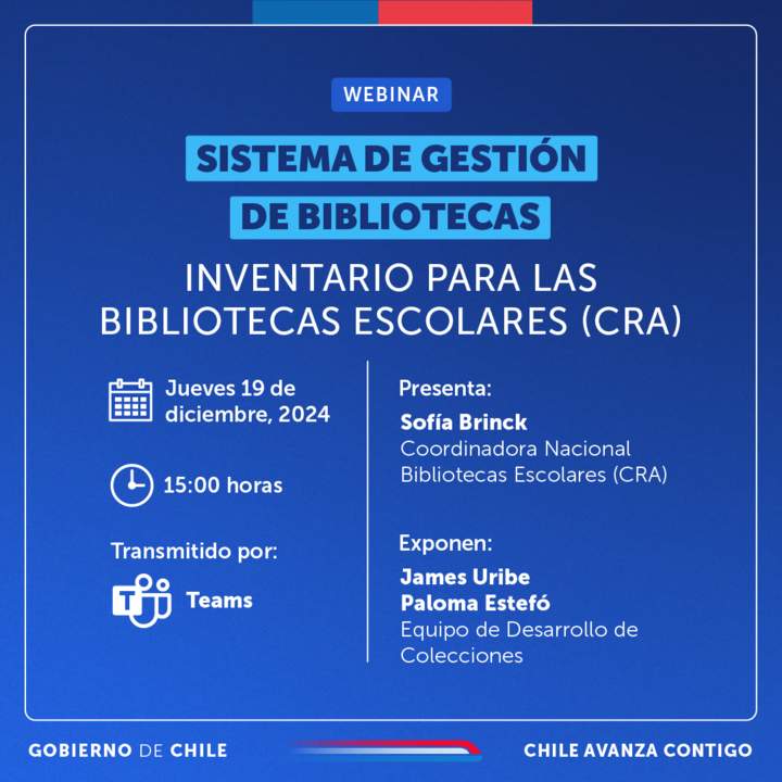 Sistema de Gestión de Bibliotecas: Inventario para las Bibliotecas Escolares (CRA) ContenidoClasificaciones