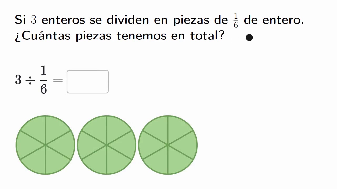 Dividir Números Enteros Entre Fracciones Unitarias De Manera Visual Khan Academy En Español 8807